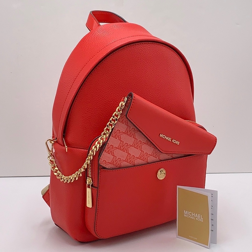 MICHAEL KORS 
Maisie Medium Pebbled Leather 2-in-1 Backpack
Dark Sangria 
NWT - Picture 3 of 16